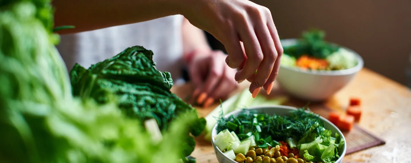 Vegetarian meals at the Himalayan Institute