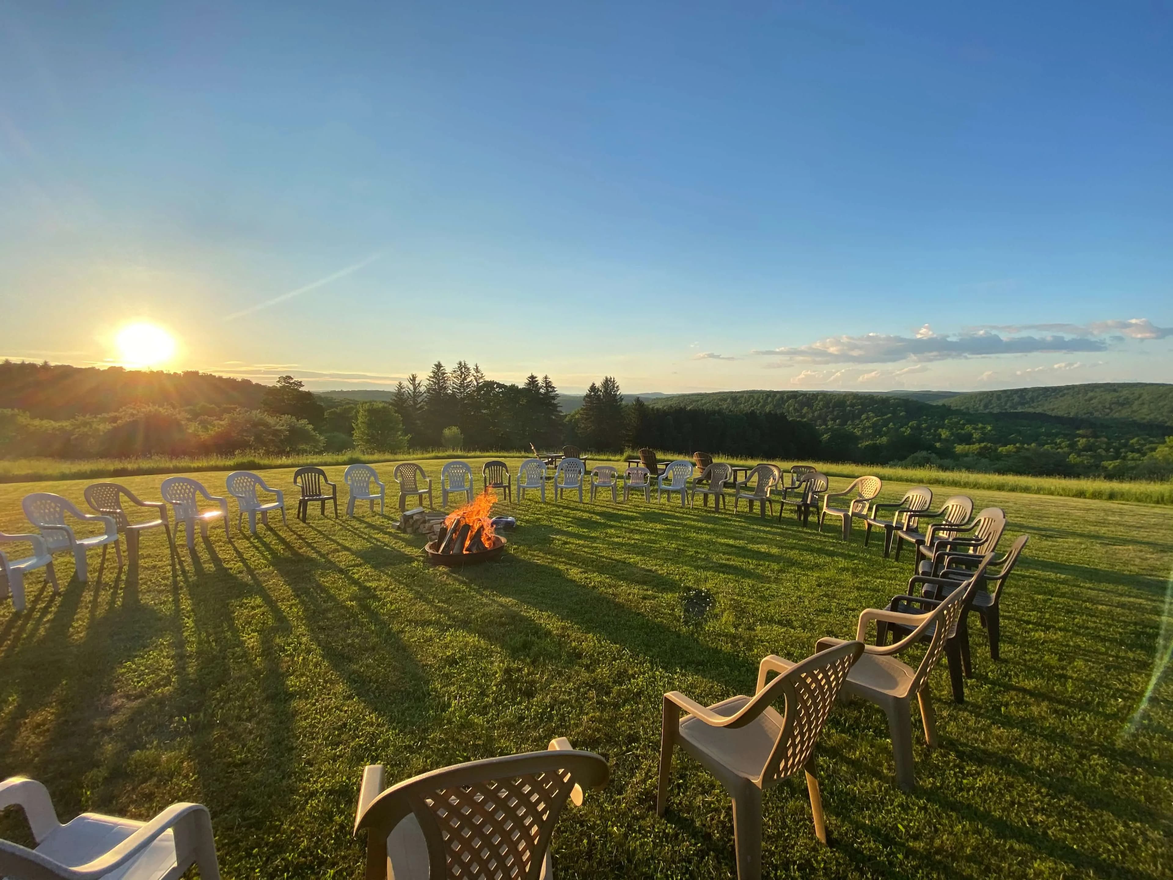 Yoga retreat at the Himalayan Institute, Pocono Mountains
